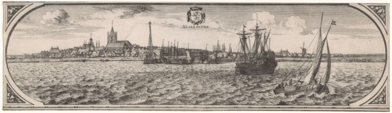 Gezicht op Vlaardingen, Joost van Geel, 1665