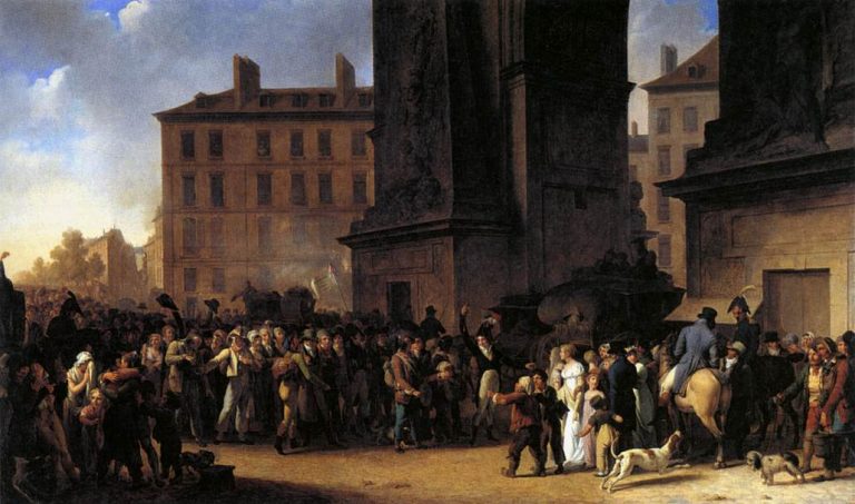 Louis-Léopold Boilly - Depart des conscripts (1807).